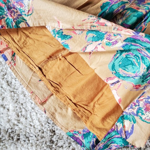 Everything Must Go! Pins and Needles Tan Floral Sundress - Sz S - Picture 8 of 11